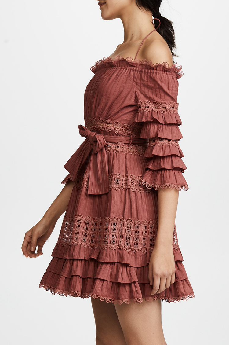 Zimmermann corsair clearance frill corset dress